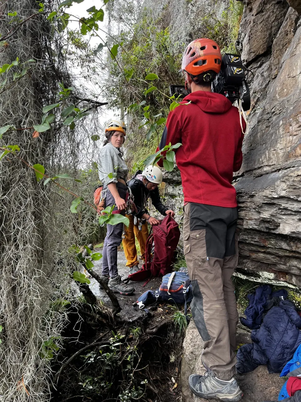 Filming in Colombia