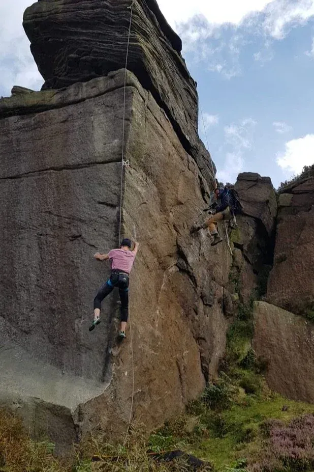 Filming on Ropes for Lock Down Rock Up